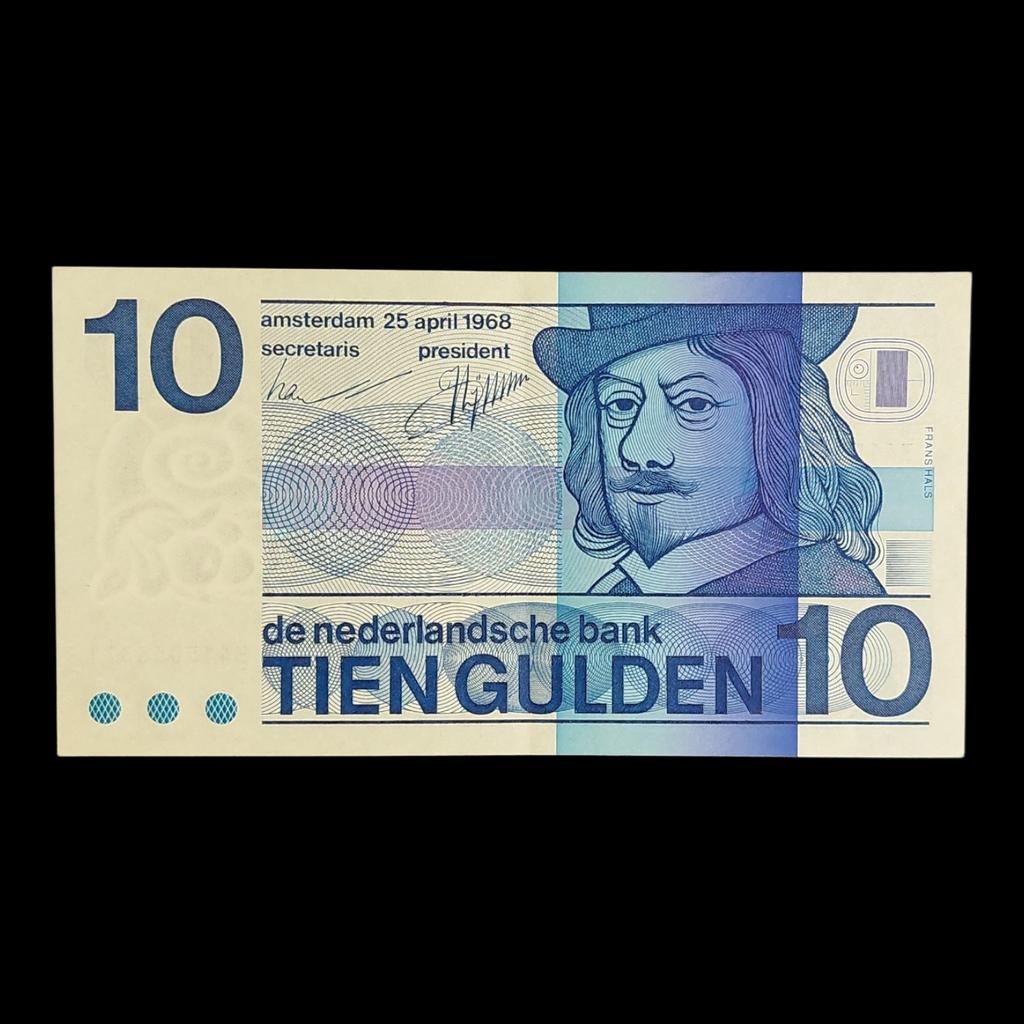 Bankbiljet / Nederland / 10 gulden / April 1968 / UNC - NS, Postzegels en Munten, Ophalen of Verzenden, 10 gulden, Los biljet
