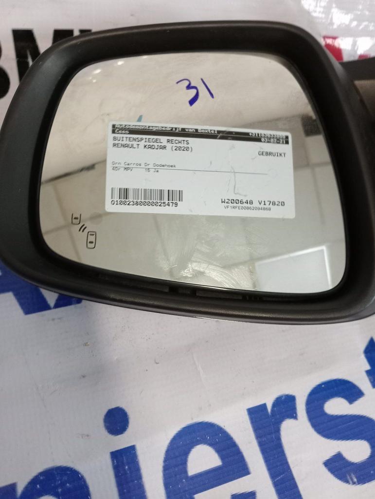 Renault Kadjar buitenspiegel rechts 2020, Renault, -, Utilisé, -