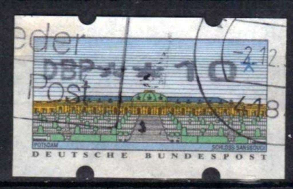 Allemagne 1993 - Yvert 2Distri - Timbres automatiques (ST), Envoi, Affranchi