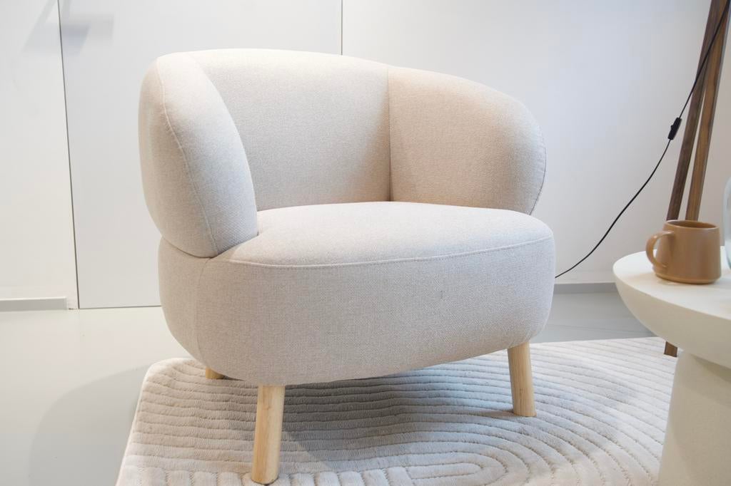 Beige fauteuil / zetel, Enlèvement, Comme neuf