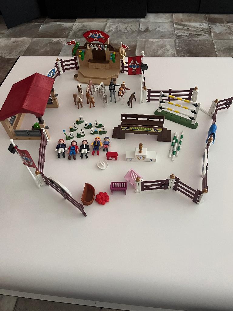 Playmobil Country grote Wedstrijdpiste set en wasplaats, Ophalen, Zo goed als nieuw, Los Playmobil