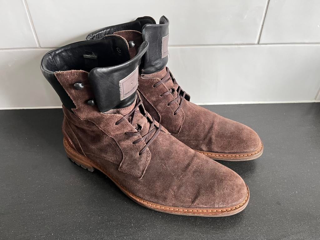 Floris van Bommel herenschoenen maat 9 / 43 H, Kleding | Heren, Bruin, Boots, Ophalen of Verzenden, Zo goed als nieuw