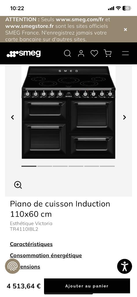 Cuisinière smeg!, Elektronische apparatuur, Fornuizen, Ophalen, Gebruikt, Warmhoudplaat, Inductie