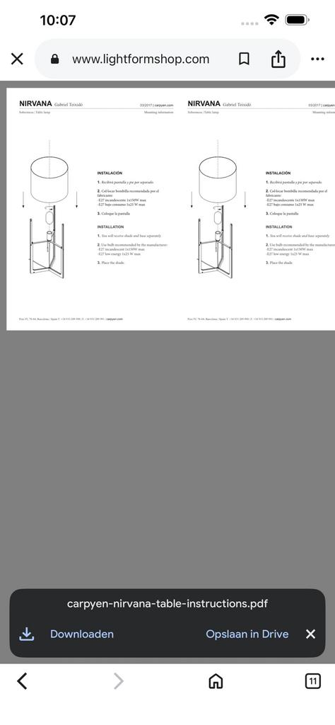 Design de lampe de table, Maison & Meubles, Enlèvement, Utilisé, Desing