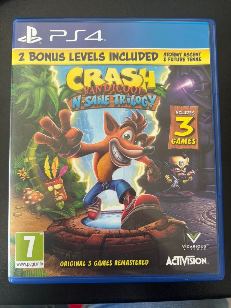 Crash Bandicoot N. Sane Trilogy, PS4, Games en Spelcomputers, Games | Sony PlayStation 4, Ophalen, Platform, Vanaf 12 jaar