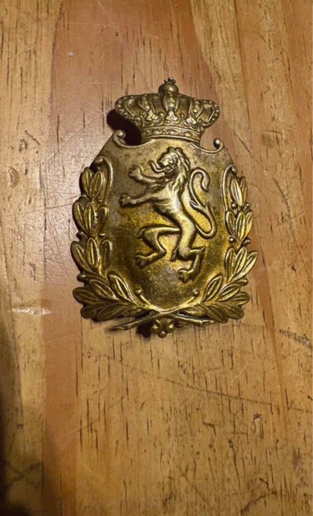 Insigne de coiffe Force Publique du Congo, Collections, Enlèvement ou Envoi, Armée de terre, Emblème ou Badge