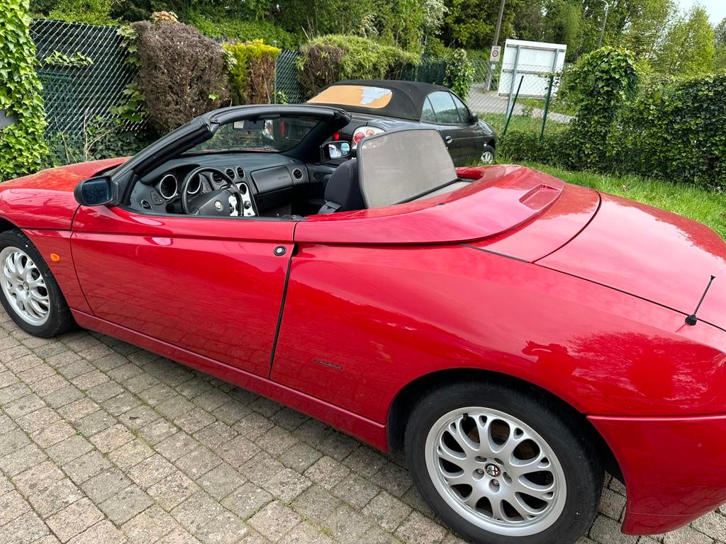 @@@ ALFA ROMEO SPIDER @@@, Auto's, Alfa Romeo, Voorwielaandrijving, Stof, Zwart, 4 cilinders