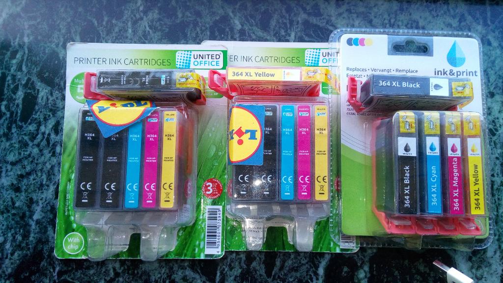 Inkt cartriges HP 364 XL, Computers en Software, Printerbenodigdheden, Ophalen, Nieuw, Cartridge, Huismerk