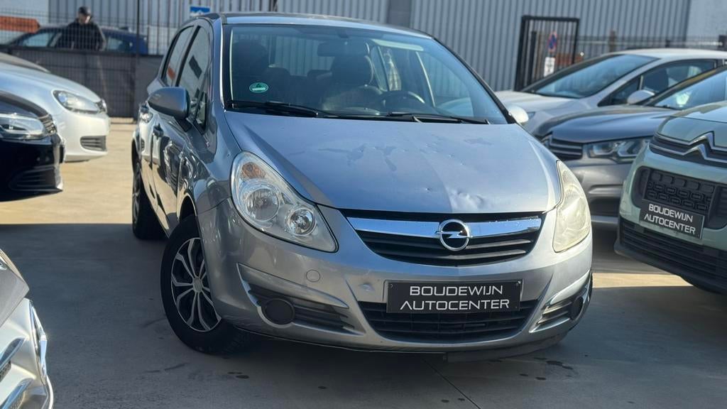 Opel Corsa 1.2Benzine 2009 150.xxxkm Airco,Sensor,Beginners, Voorwielaandrijving, Zwart, Handgeschakeld, 5 deurs