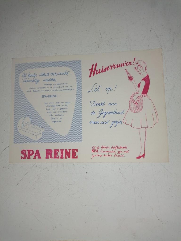 Oude spa folder, Ophalen of Verzenden