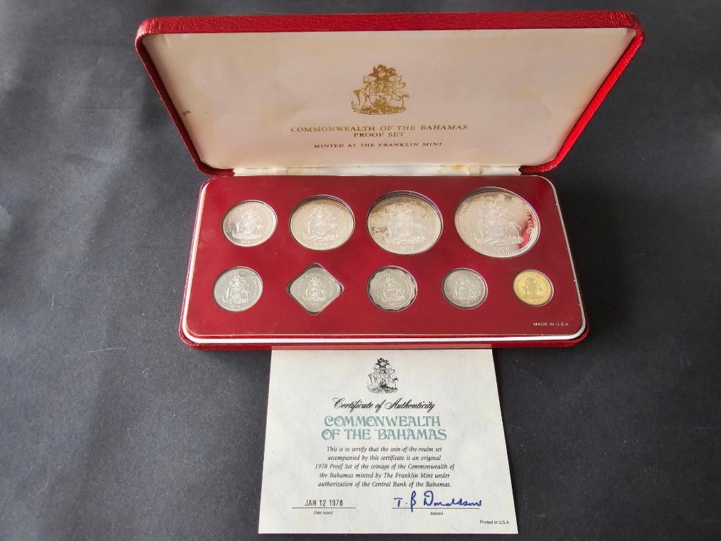 Muntset uit de Bahamaanse Proof Series 1978, Ophalen of Verzenden, Midden-Amerika, Setje, Zilver