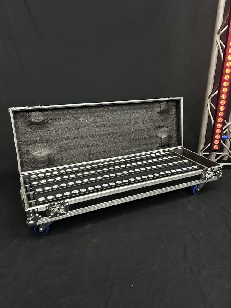 Flightcase voor 4x LB24 RGBW Ledbarren Nieuw, Muziek en Instrumenten, Behuizingen en Koffers, Ophalen of Verzenden, Nieuw, Flightcase