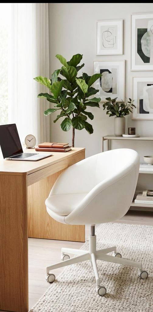 Chaise de bureau Design IKEA SKRUVSTA blanche., Ergonomique, Comme neuf, Blanc, Chaise de bureau
