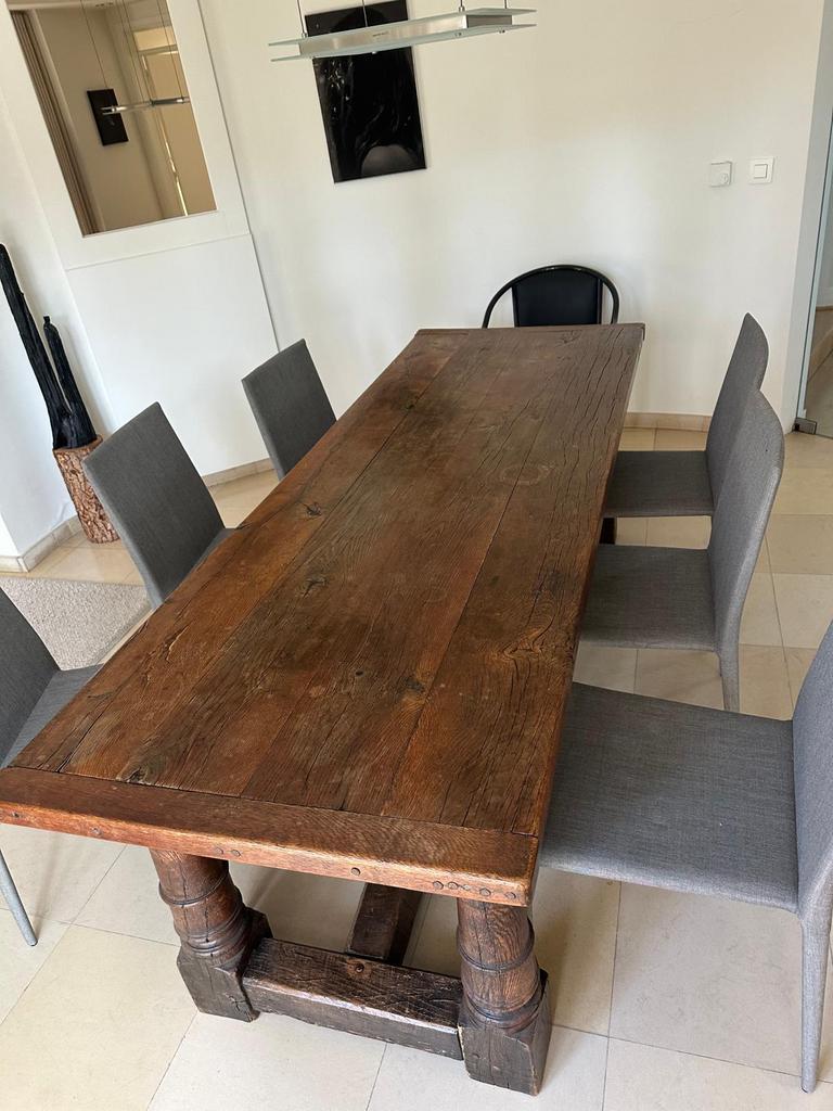 Table à manger en chêne, Massief eik, Comme neuf, Enlèvement, Chêne
