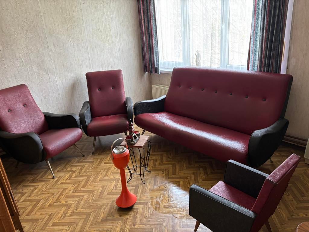 Vintage salon te koop, Enlèvement, Utilisé, Synthétique, Jaren '70