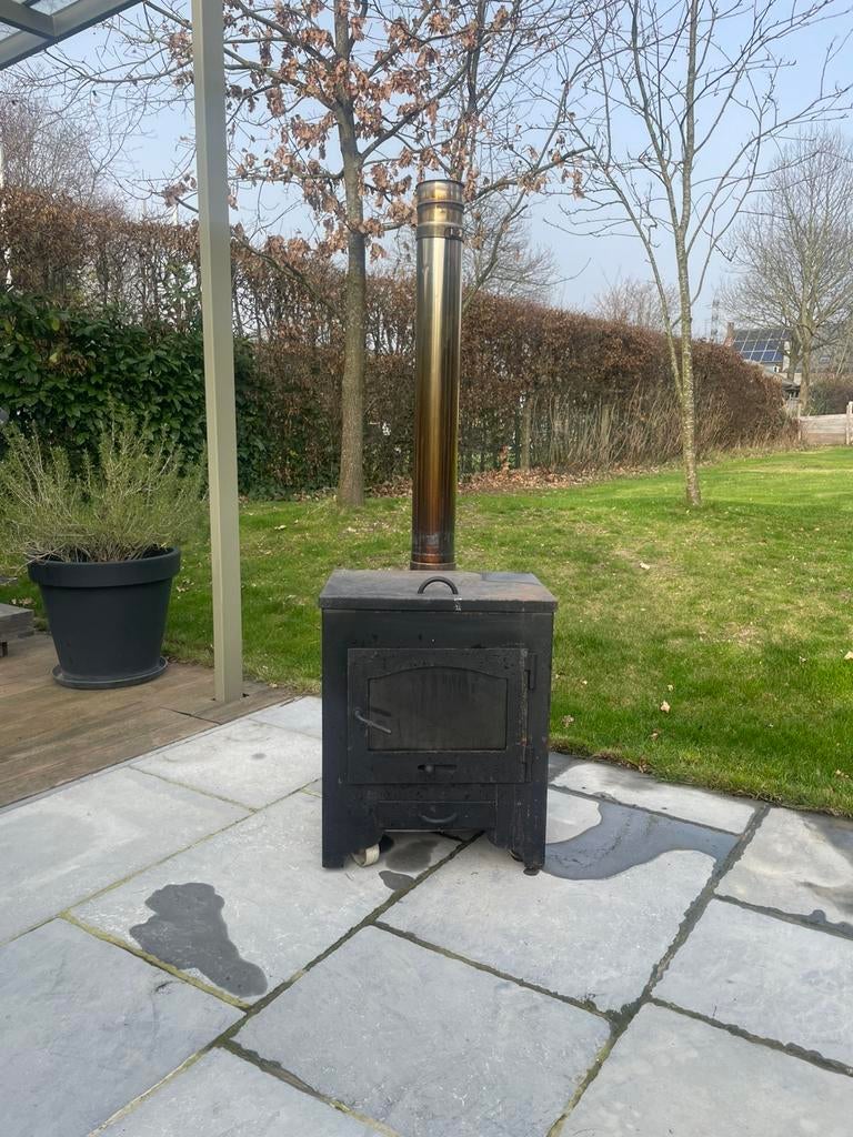 Houtkachel voor buiten, Tuin en Terras, Ophalen, Zo goed als nieuw