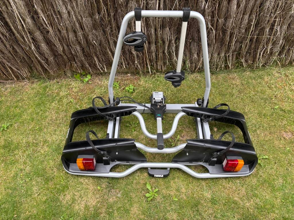 Thule fietsendrager voor 2 zware elektrische fietsen 60 kg, Ophalen, 2 fietsen, Zo goed als nieuw, Elektrische fiets