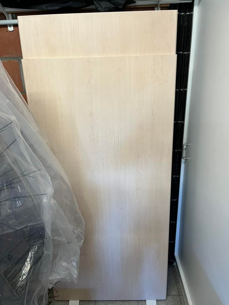 Bureau-/werkbladen 180 en 160cm op 80cm - FINEER LOS, Doe-het-zelf en Bouw, Platen en Panelen, Ophalen, Gebruikt, Hout, 20 tot 50 mm