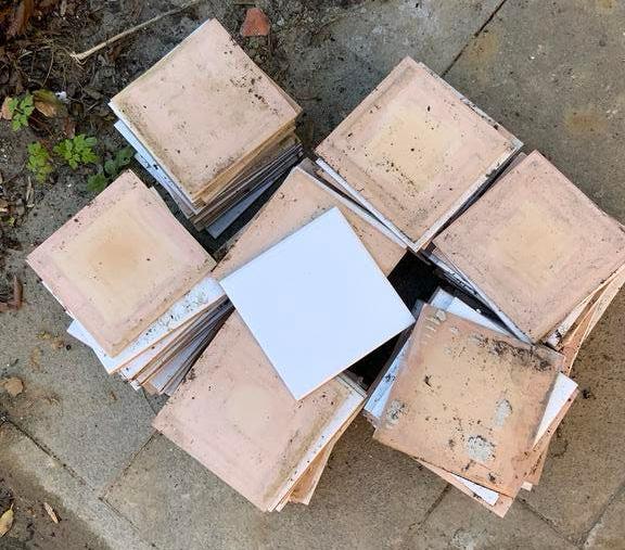 Carreaux gratuits 15 x 15 cm, Bricolage & Construction, Dalles & Carrelages, Carrelage mural, Moins de 20 cm, Céramique, Enlèvement