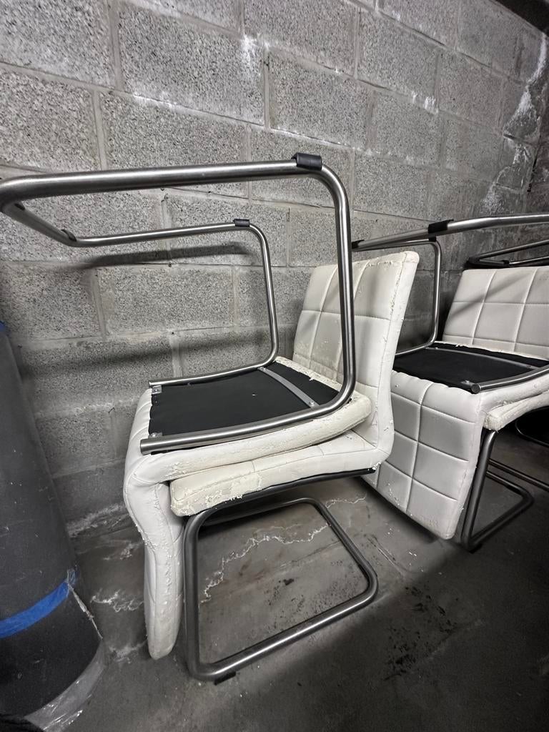 10 stoelen – gratis af te halen – voor herstofferen, Ophalen, Overige materialen, Gebruikt, Wit