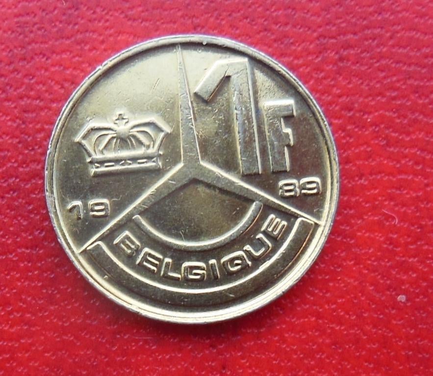 1989 UN franc Baudouin en laiton, Timbres & Monnaies, Monnaies | Belgique, Envoi, Métal, Monnaie en vrac
