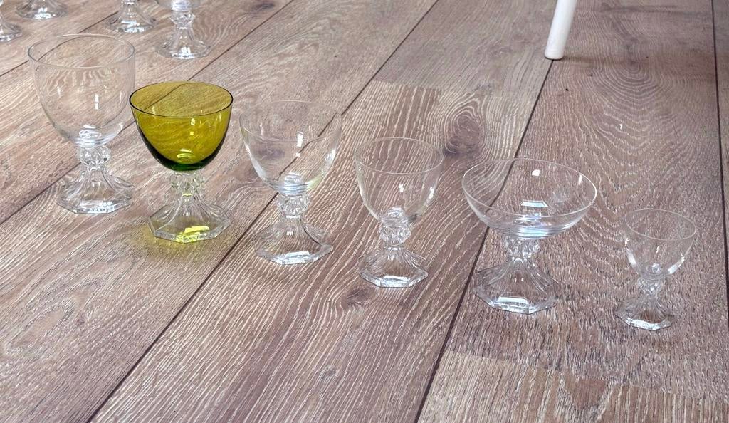 67 verres Val Saint Lambert (différents types), Enlèvement, Comme neuf