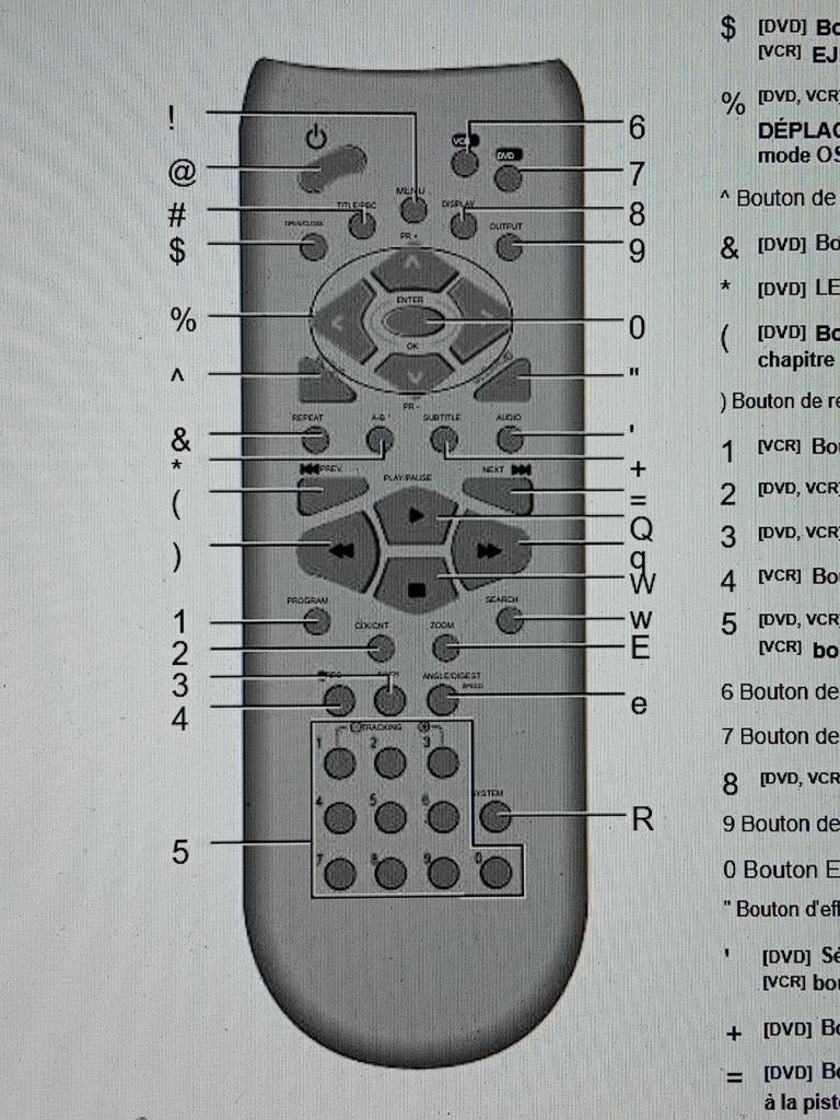 recherche télécommande DAEWOO SD-9100, TV, Hi-fi & Vidéo, Enlèvement ou Envoi, Utilisé, Originale, VHS