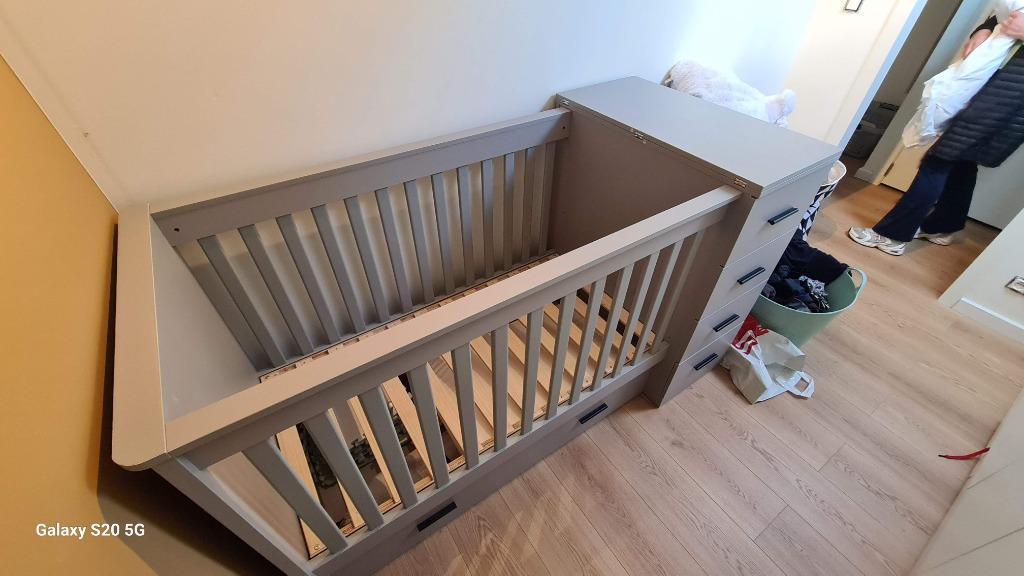 berçeau, Neuf, 70 à 85 cm, Sommier à lattes, Enlèvement