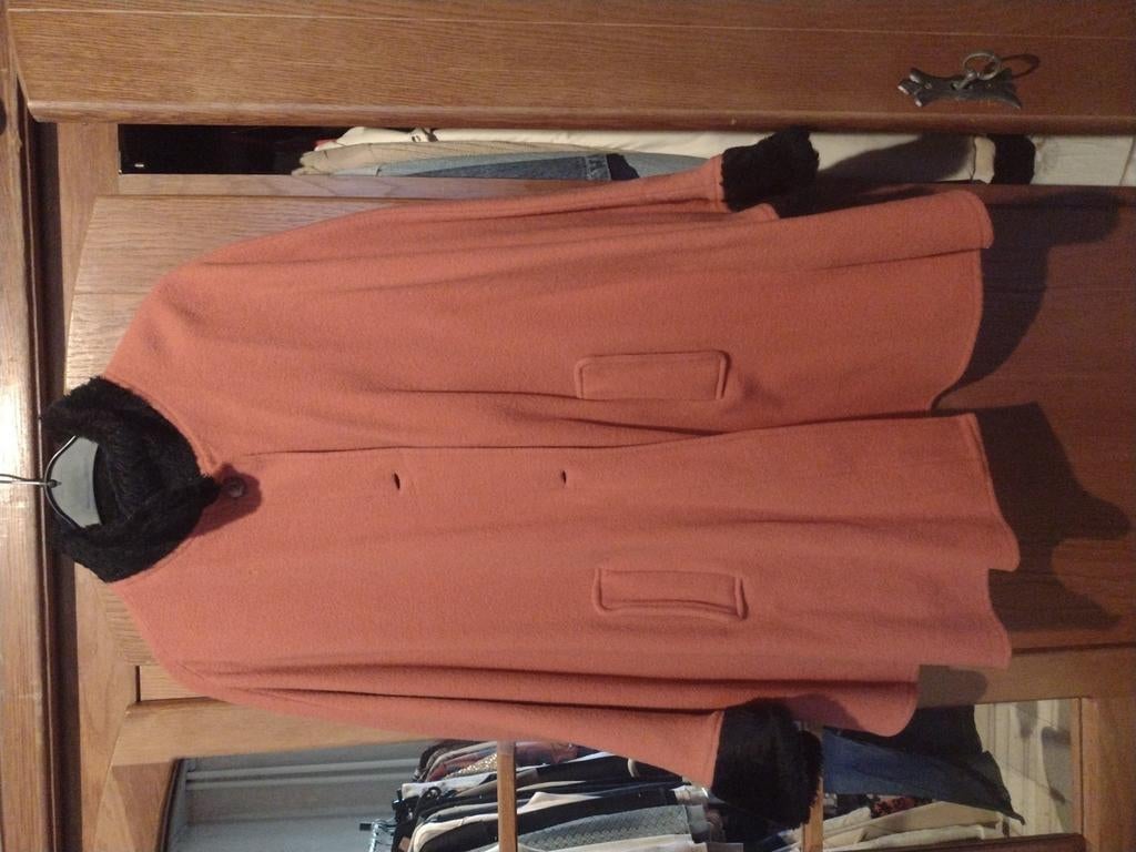 Manteau style cape. Taille L petit Xl., Enlèvement ou Envoi, Comme neuf, Orange