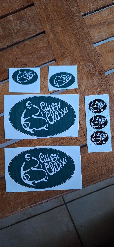 Lot d'autocollants « Guzzi Classic »., Motos, Modes d'emploi & Notices d'utilisation, Moto Guzzi, Enlèvement ou Envoi