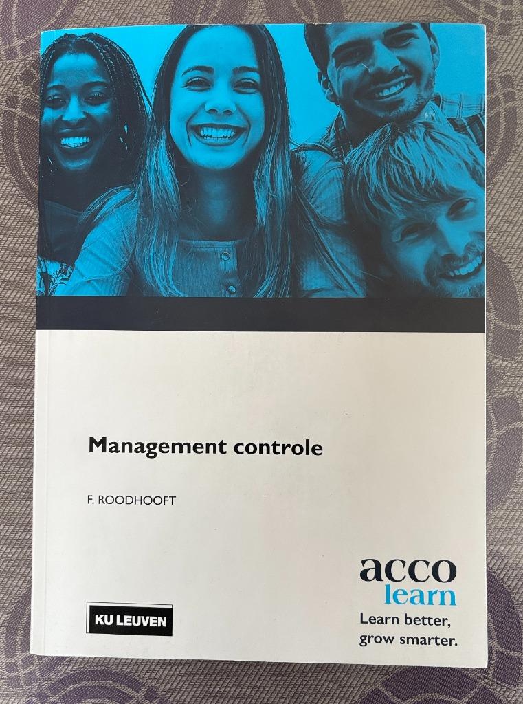 Management controle, Boeken, Economie, Management en Marketing, Ophalen, Zo goed als nieuw, Management