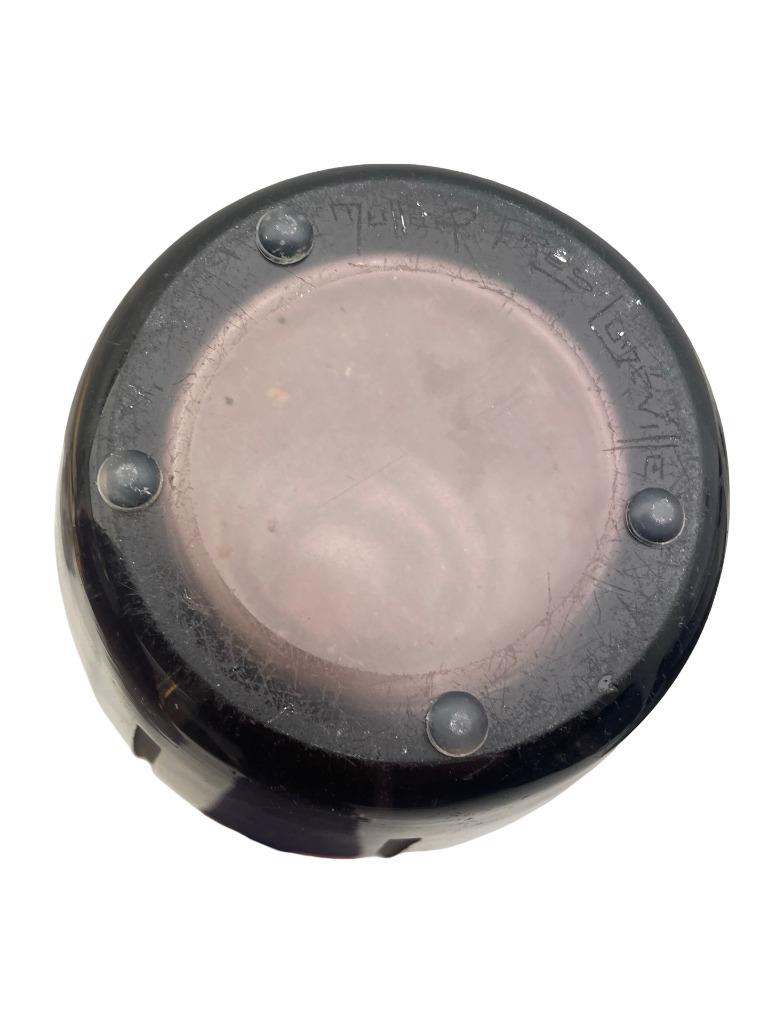 Vase Art Déco améthyste signé Muller Frères Lunéville 1930, Enlèvement ou Envoi