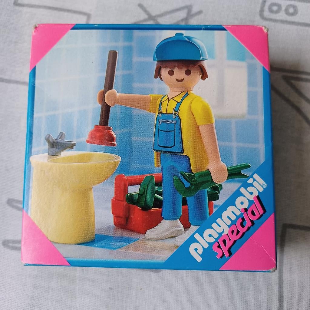 Playmobil,  loodgieter met wastafel,  nieuw, Ophalen of Verzenden, Nieuw
