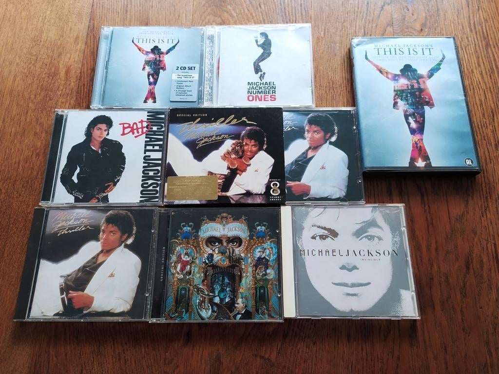 Lot de CDs de Michael Jackson, CD & DVD, Enlèvement ou Envoi, Utilisé