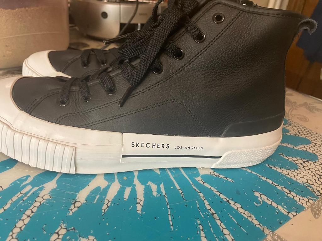 Skechers leer, Zwart, Ophalen of Verzenden, Zo goed als nieuw, Sneakers