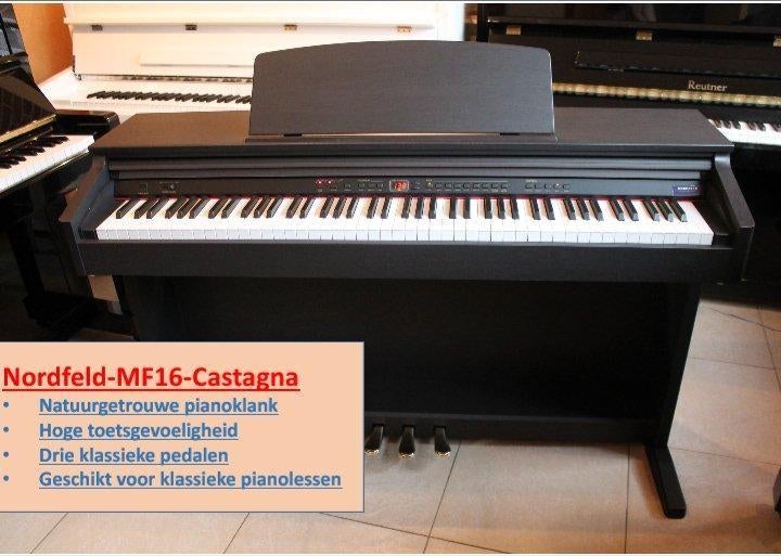 Nieuwe digitale piano's in huurkoop, 49eu/maand! Wit/Bruin, Muziek en Instrumenten, Piano's, Verzenden, Wit, Digitaal, Nieuw