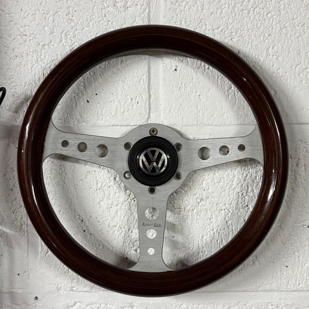 Volant bois Sport Line + moyeu Golf 2 ou moyeu Cox, Enlèvement ou Envoi