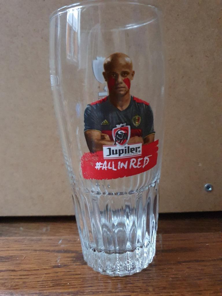 Verres à bière Jupiler (#all en rouge), Collections, Enlèvement, Comme neuf