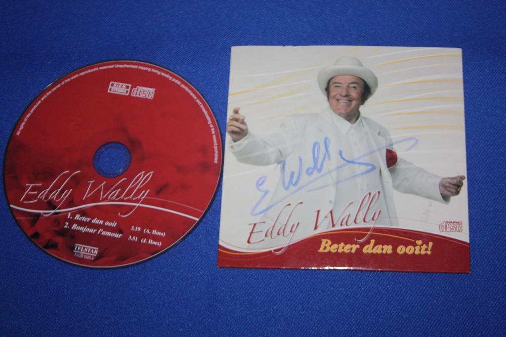 Gesigneerde Eddy Wally ( CD single ) beter dan ooit !, Cd's en Dvd's, Ophalen of Verzenden, Gebruikt, Levenslied of Smartlap