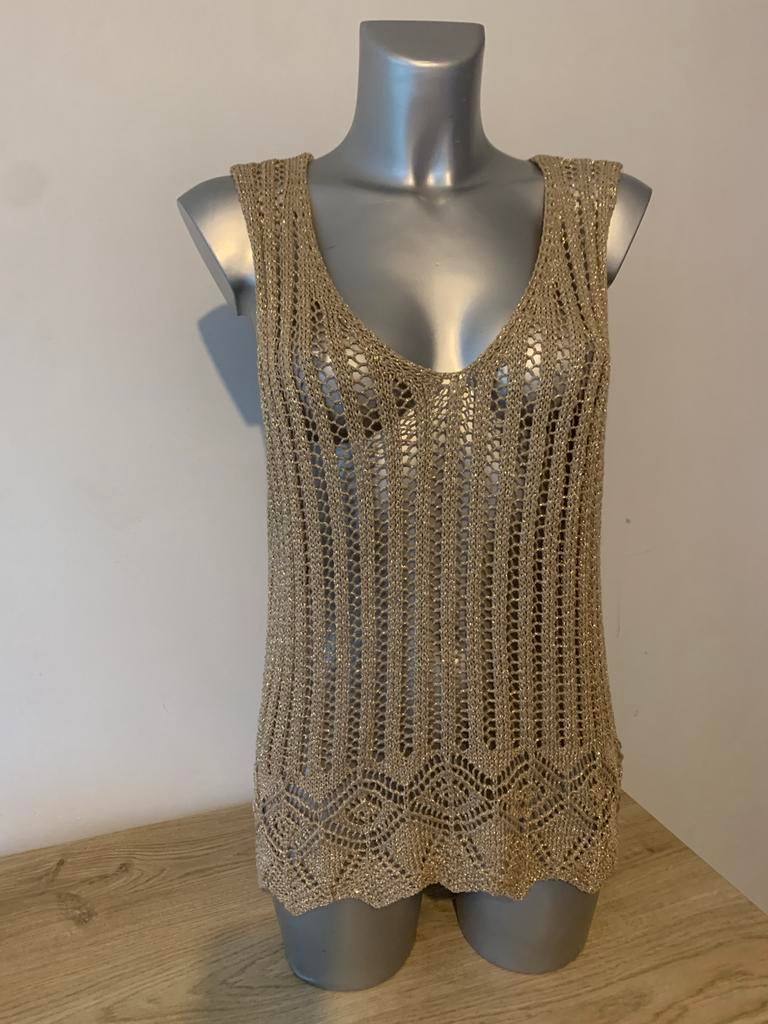 Topje goud( nieuw), Kleding | Dames, Ophalen of Verzenden
