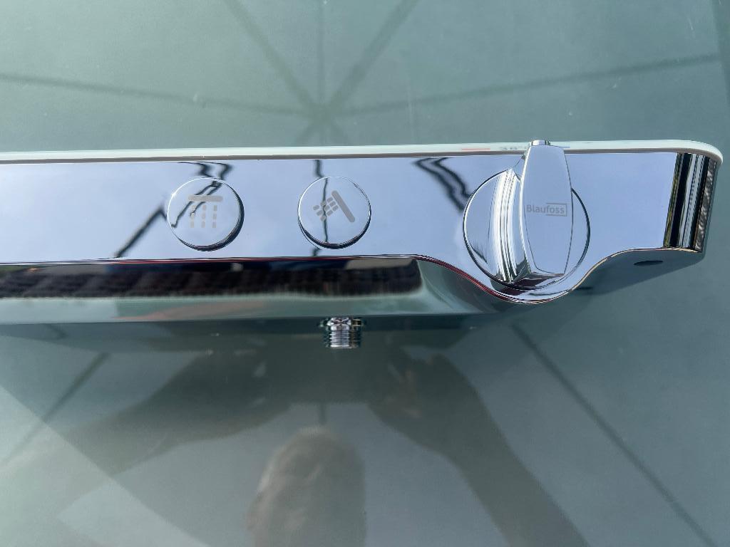 Volledige regendoucheset met nieuwe kraan, Ophalen, Glas, Kraan