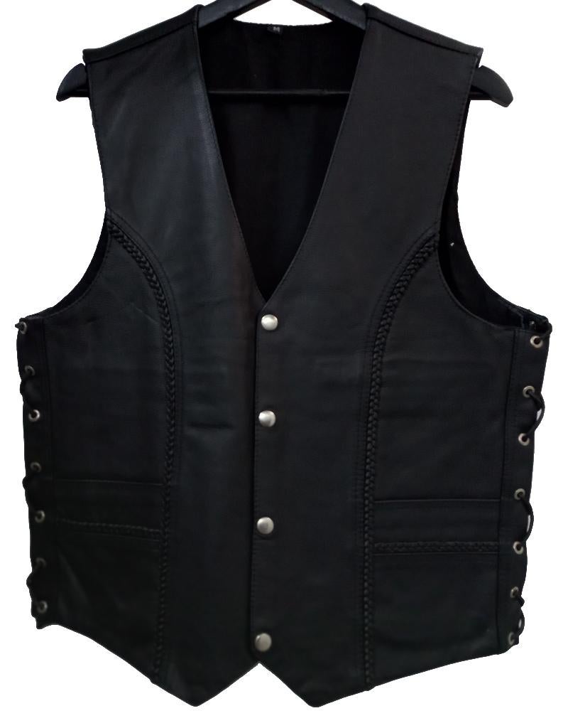 Nieuw leren motorvest, Motoren, Kleding | Motorkleding, Jas | leer, Dames, Heren, Kinderen, Nieuw met kaartje, Ophalen of Verzenden