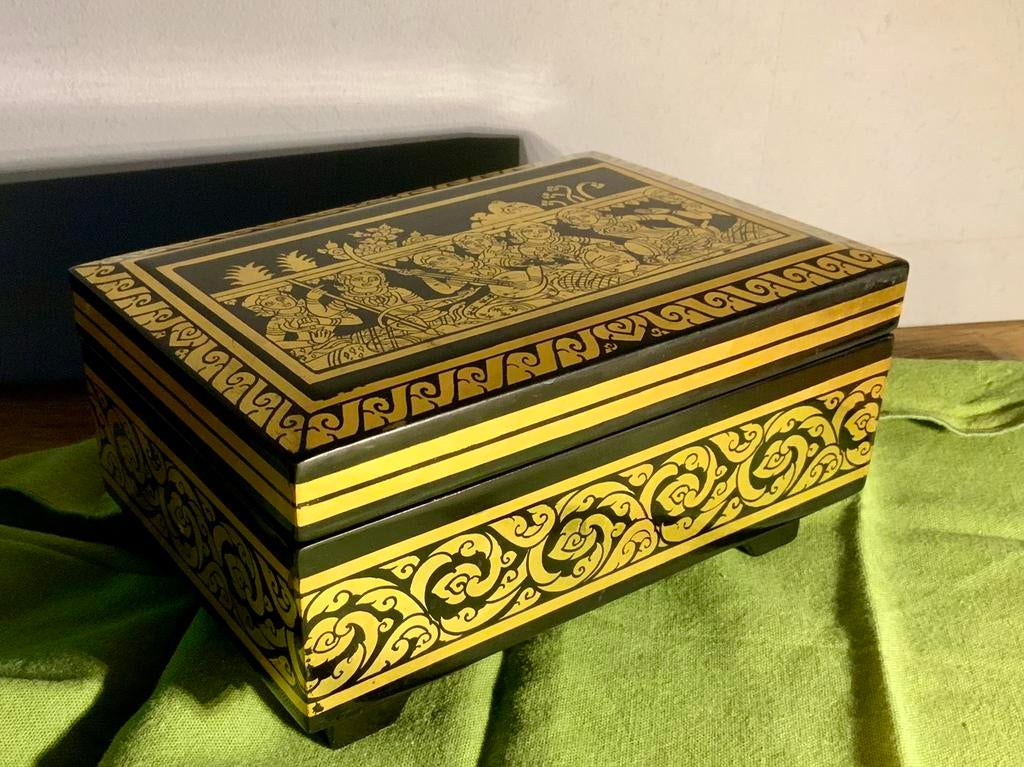 Coffret à bijoux Thailandais., Antiquités & Art, Curiosités & Brocante, Enlèvement