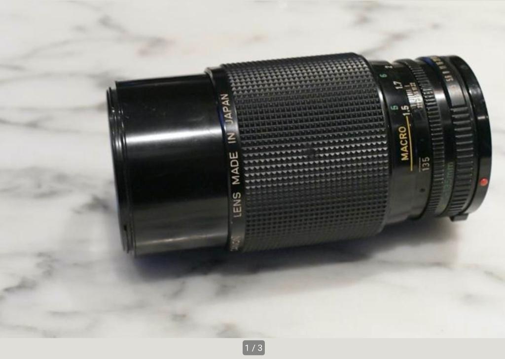 Zoom Canon 50-135 mm/f/3,5 FD, Collections, Appareils photo & Matériel cinématographique, Lentille ou Lentilles, 1960 à 1980, Enlèvement ou Envoi