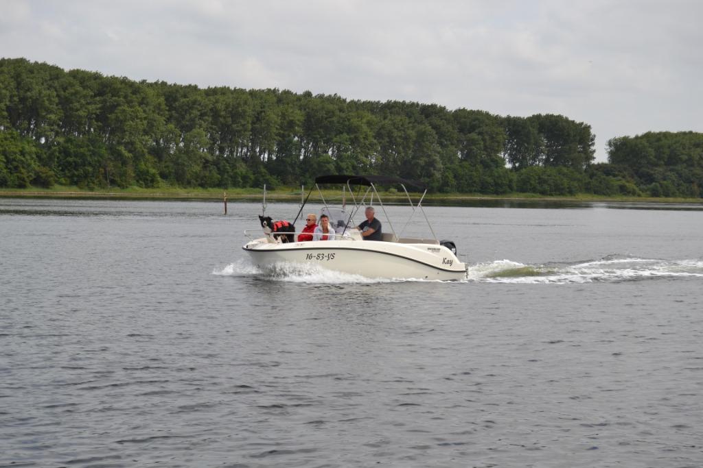 Console  boot quicksilver Activ 505, Watersport en Boten, Ophalen, Quicksilver, Zo goed als nieuw, Benzine