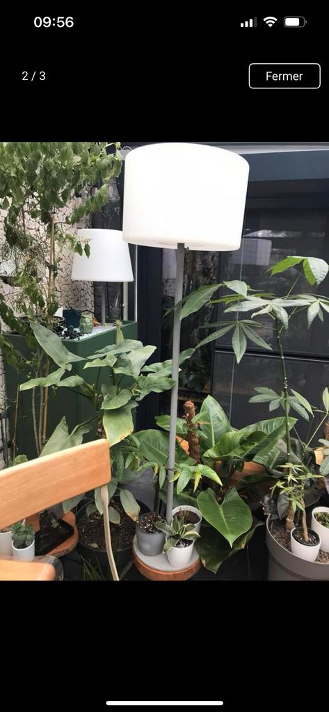 Lampadaire de terrasse 145cm, Jardin & Terrasse, Éclairage extérieur, Enlèvement, Utilisé, Lampadaire