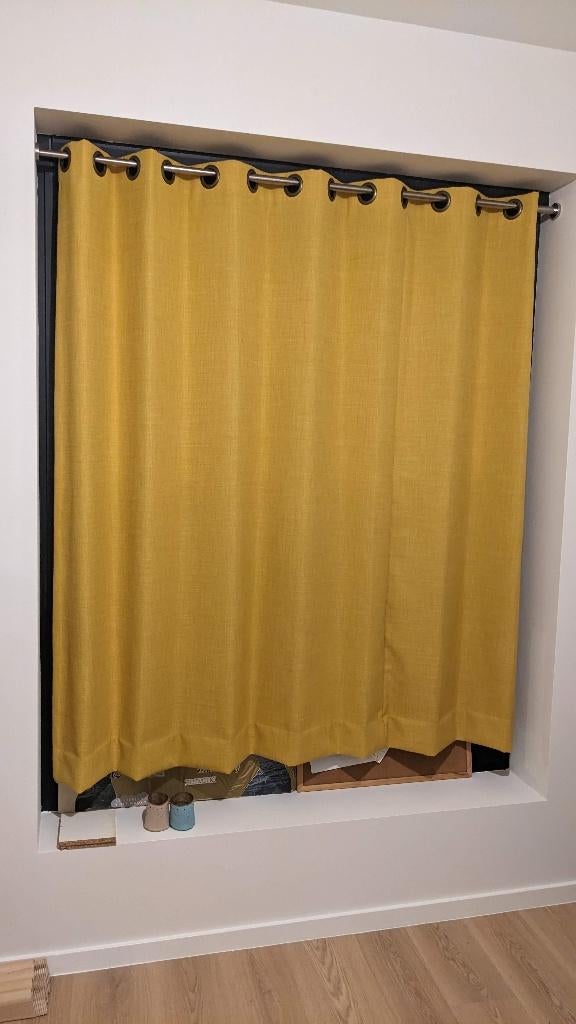 Gordijnen OKER, Huis en Inrichting, Ophalen, Gebruikt, Overige kleuren, 150 tot 200 cm