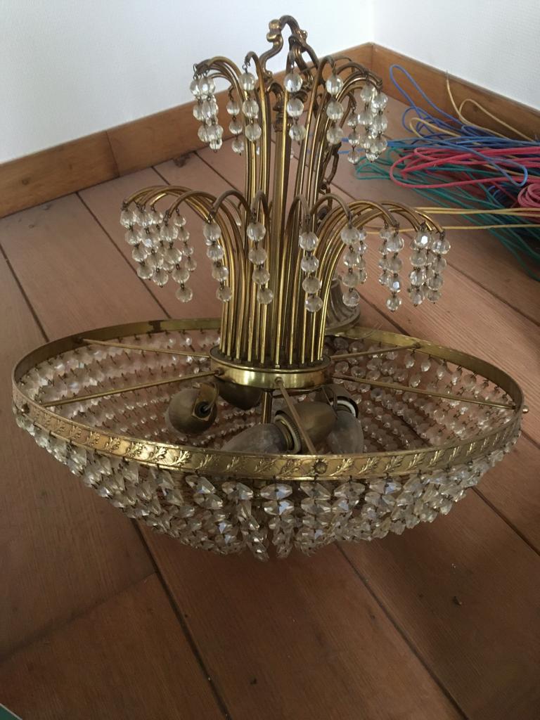 2 antieke lusters, Huis en Inrichting, Ophalen, Gebruikt