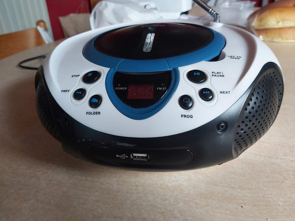 Lenco - Radio/DVD/CD speler - blauw/wit, Audio, Tv en Foto, Cd-spelers, Gebruikt, Overige merken, Draagbaar, Met radio, Ophalen of Verzenden