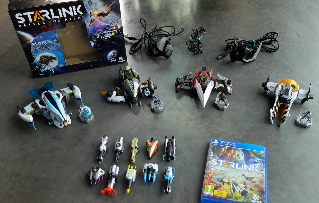 PS4 Starlink Nintendo CD + vliegtuigen + extra wapens, Ophalen, Zo goed als nieuw, Shooter